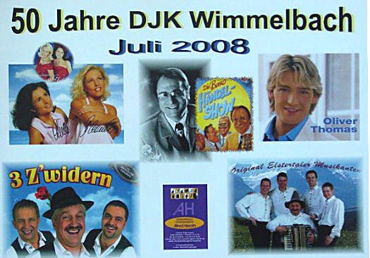Die DJK Wimmelbach lädt ein zu ihrem 50 Jährigen Vereinsjubiläum