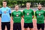 Die vier Neuzugänge des FC 05 mit - von links: Keeper Julian Schneider (TSV Großbardorf), Rückkehrer Philip Messingschlager (Eltersdorf), Daniel Diroll (Würzburger Kickers) und Florian Wenninger (FC Eintracht Bamberg).
