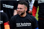 Im Pokalsieger-shirt freut sich Gochsheims Torschütze Daniel Meusel.